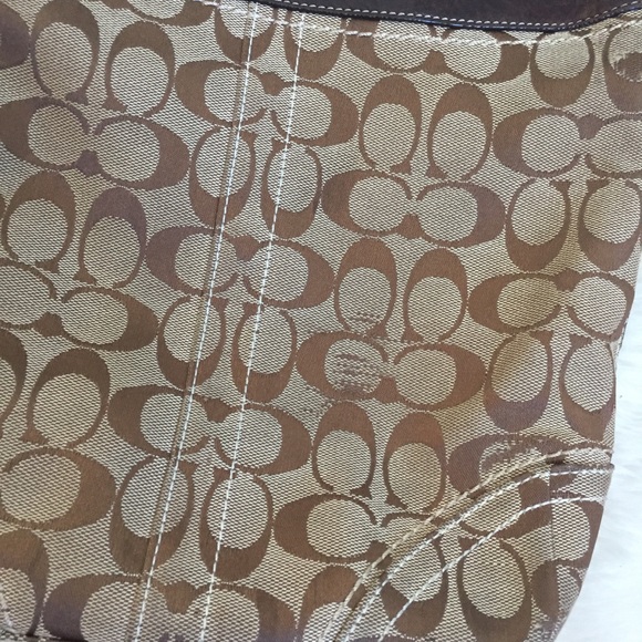 Coach Signature Print Cross Body Bag - Picture 8 of 8